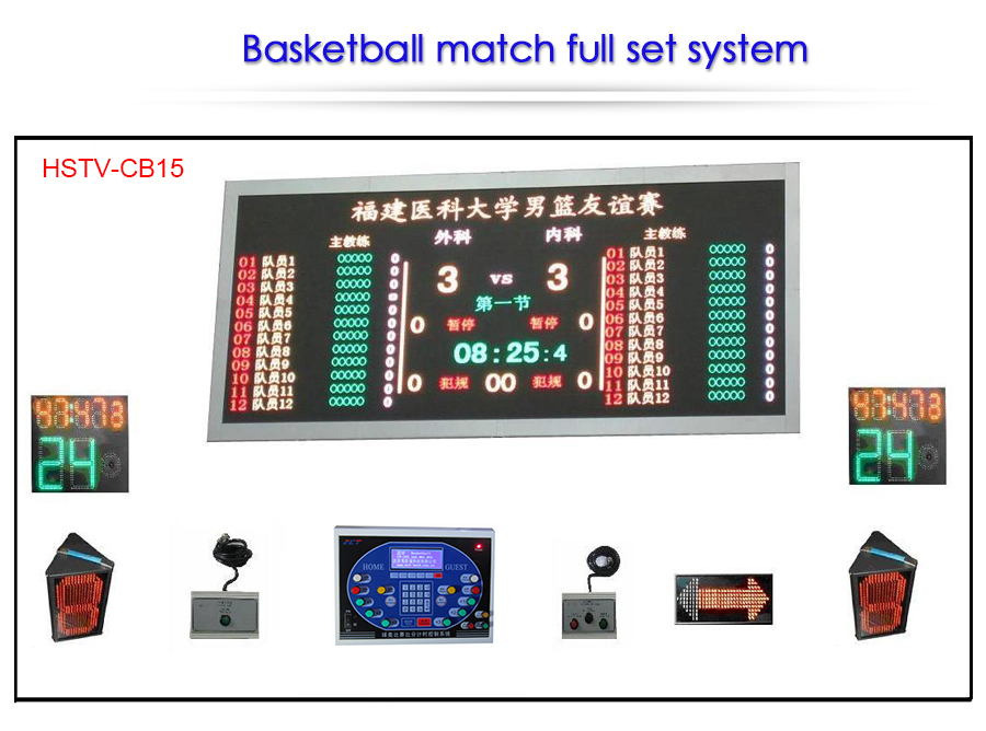 Basketball Match Scoring Control System Device